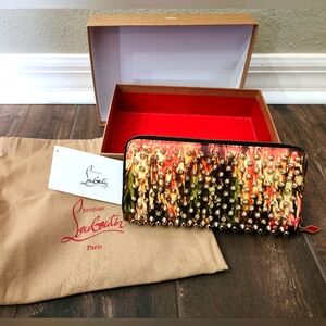 Christian Louboutin Panettone Spike Leather Wallet UNICORN 🦄
